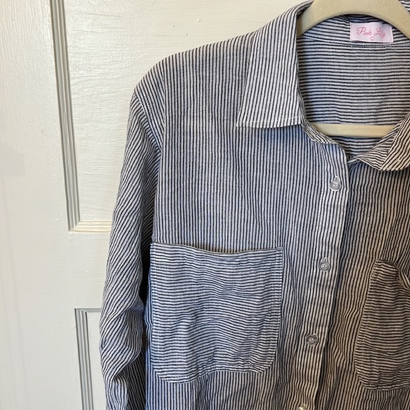 Adorable Striped Button Down - Picture 3 of 3